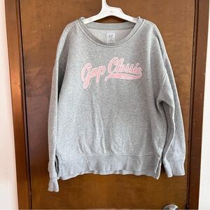 Girls GAP Gray Crewneck Sweatshirt Size L
